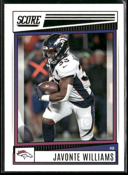 Javonte Williams 2022 Score #79 Denver Broncos