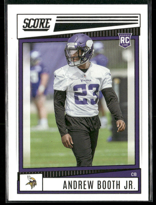 Andrew Booth Jr. 2022 Score #326 RC Minnesota Vikings