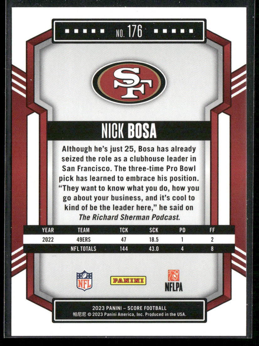 Nick Bosa 2023 Score #176 San Francisco 49ers