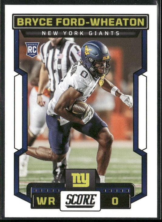 Bryce Ford-Wheaton 2023 Score #365 RC New York Giants