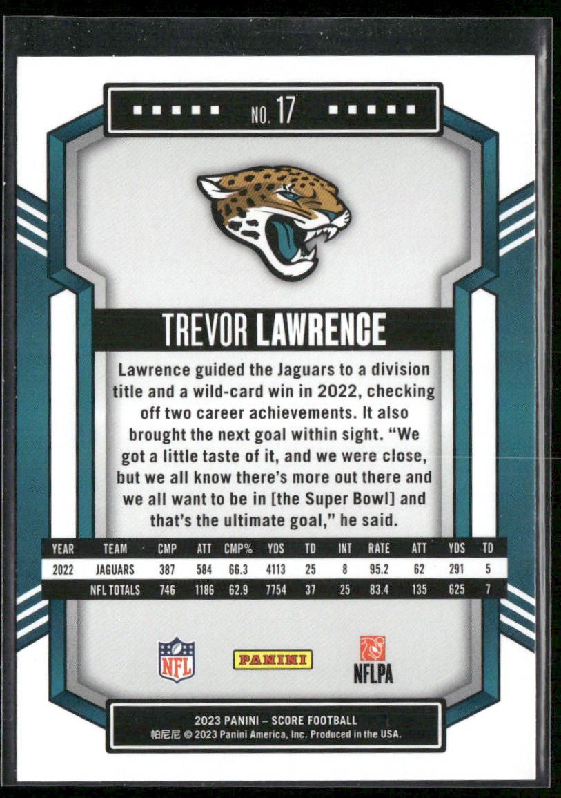 Trevor Lawrence 2023 Score #17 Jacksonville Jaguars