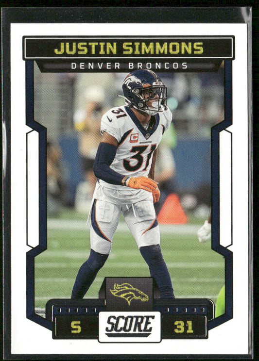 Justin Simmons 2023 Score #75 Denver Broncos