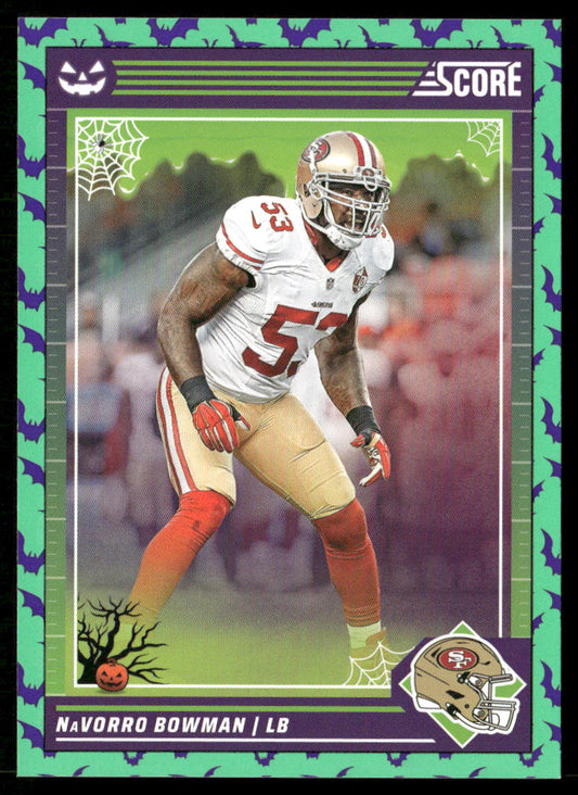 NaVorro Bowman 2024 Score-A-Treat A-Treat - Green Bats #252 San Francisco 49ers