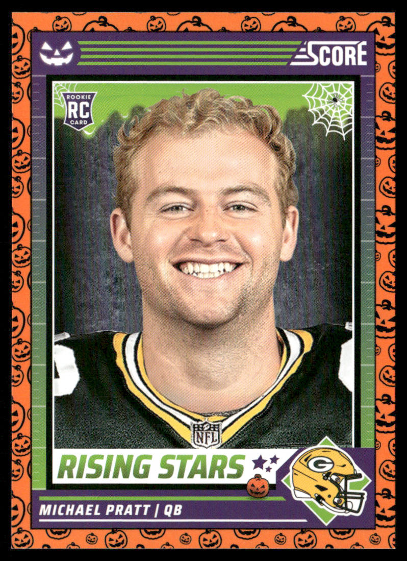 Michael Pratt 2024 Score-A-Treat A-Treat - Rising Stars Orange Pumpkin #40 Green Bay Packers