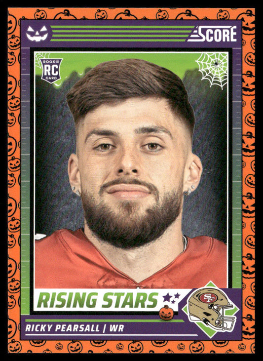 Ricky Pearsall 2024 Score-A-Treat A-Treat - Rising Stars Orange Pumpkin #42 San Francisco 49ers