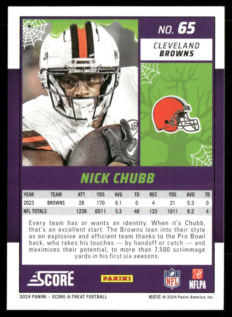 Nick Chubb 2024 Score-A-Treat #65 Cleveland Browns
