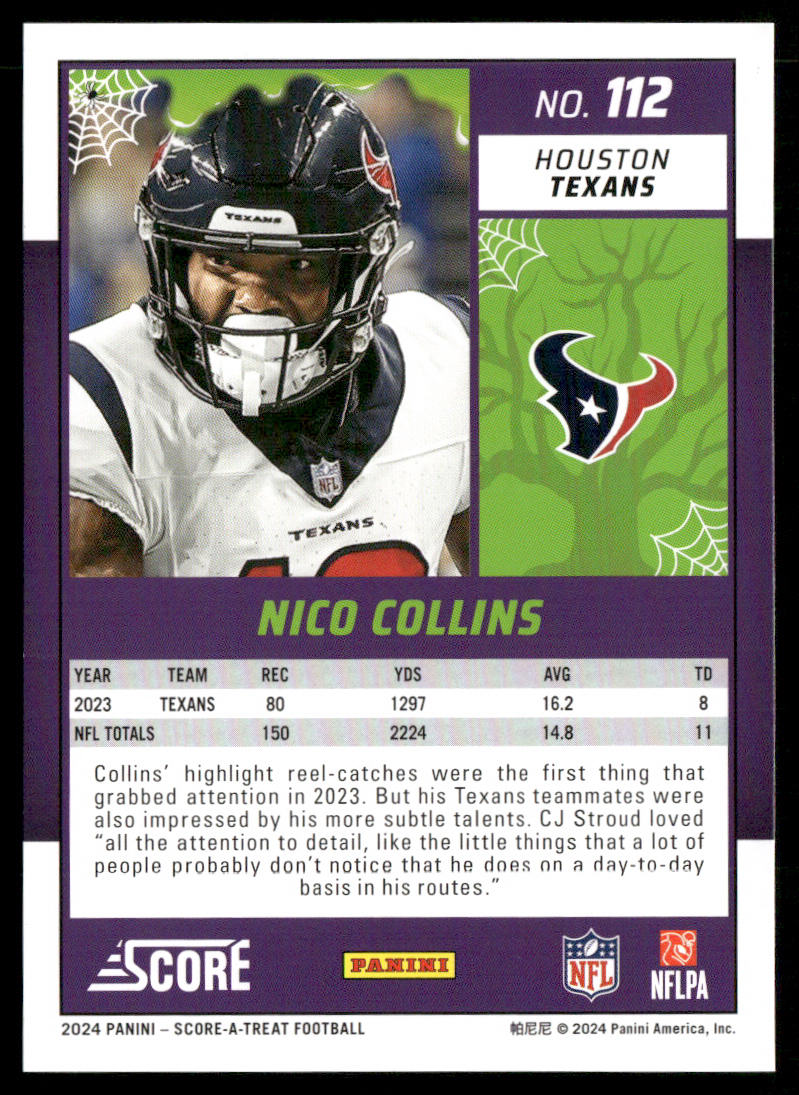 Nico Collins 2024 Score-A-Treat #112 Houston Texans