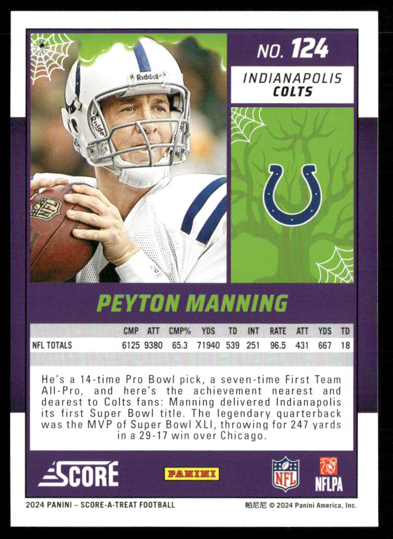 Peyton Manning 2024 Score-A-Treat #124 Indianapolis Colts