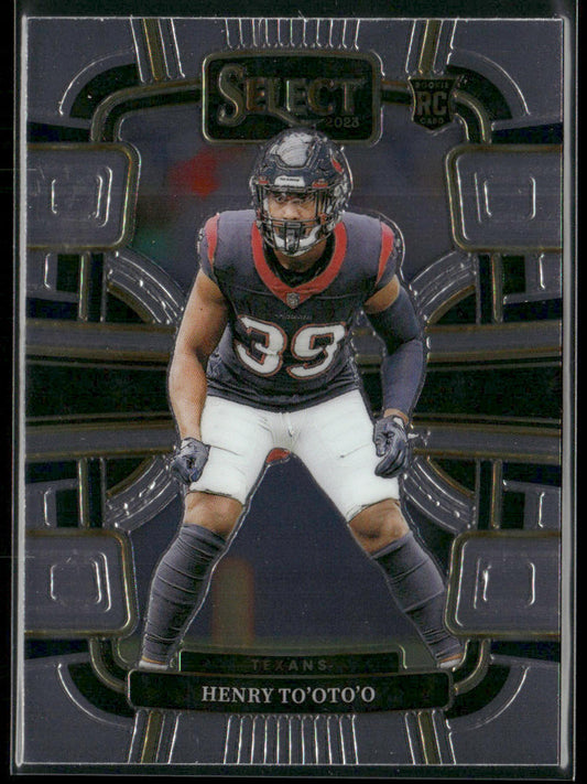 Henry To'oTo'o 2023 Panini Select #39 RC Houston Texans