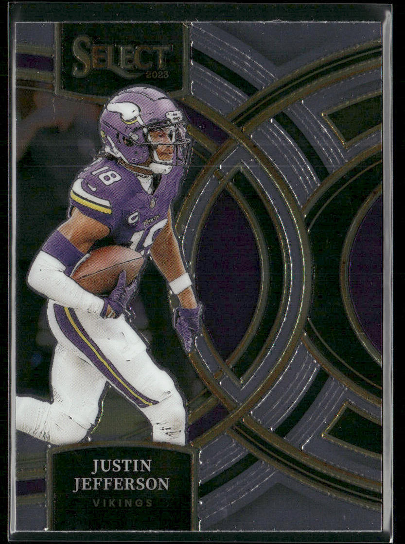 Justin Jefferson 2023 Panini Select #175 Minnesota Vikings