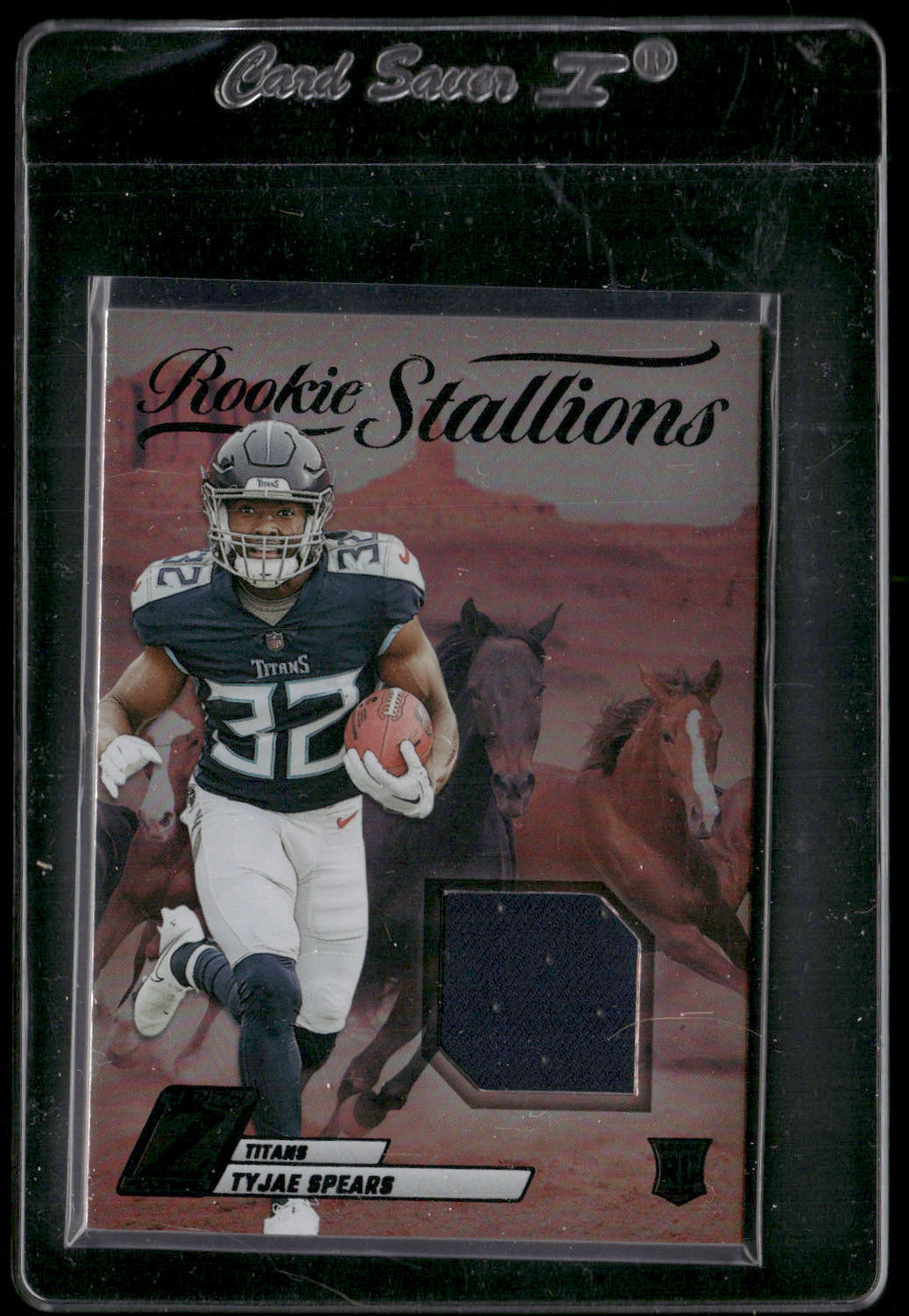 Tyjae Spears 2023 Panini Zenith Rookie Stallions #RS-TSS MEM Tennessee Titans