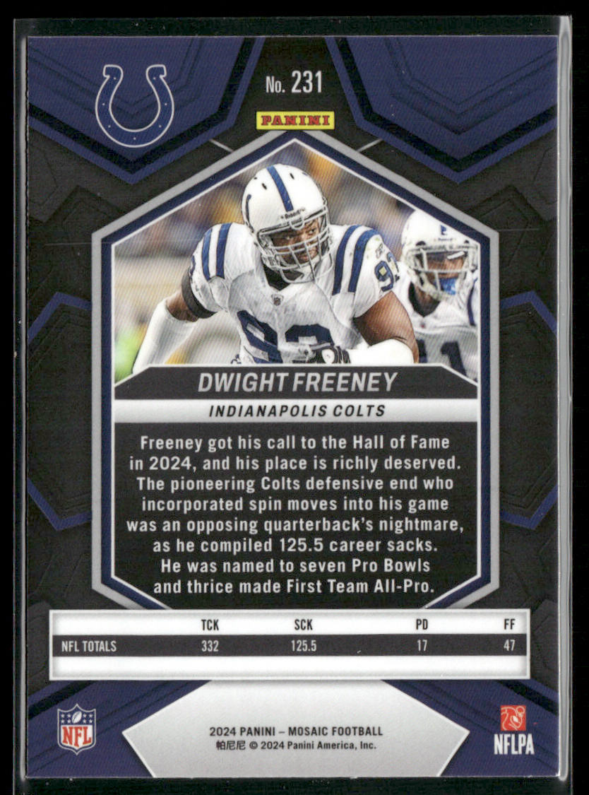 Dwight Freeney 2024 Panini Mosaic #231 Indianapolis Colts