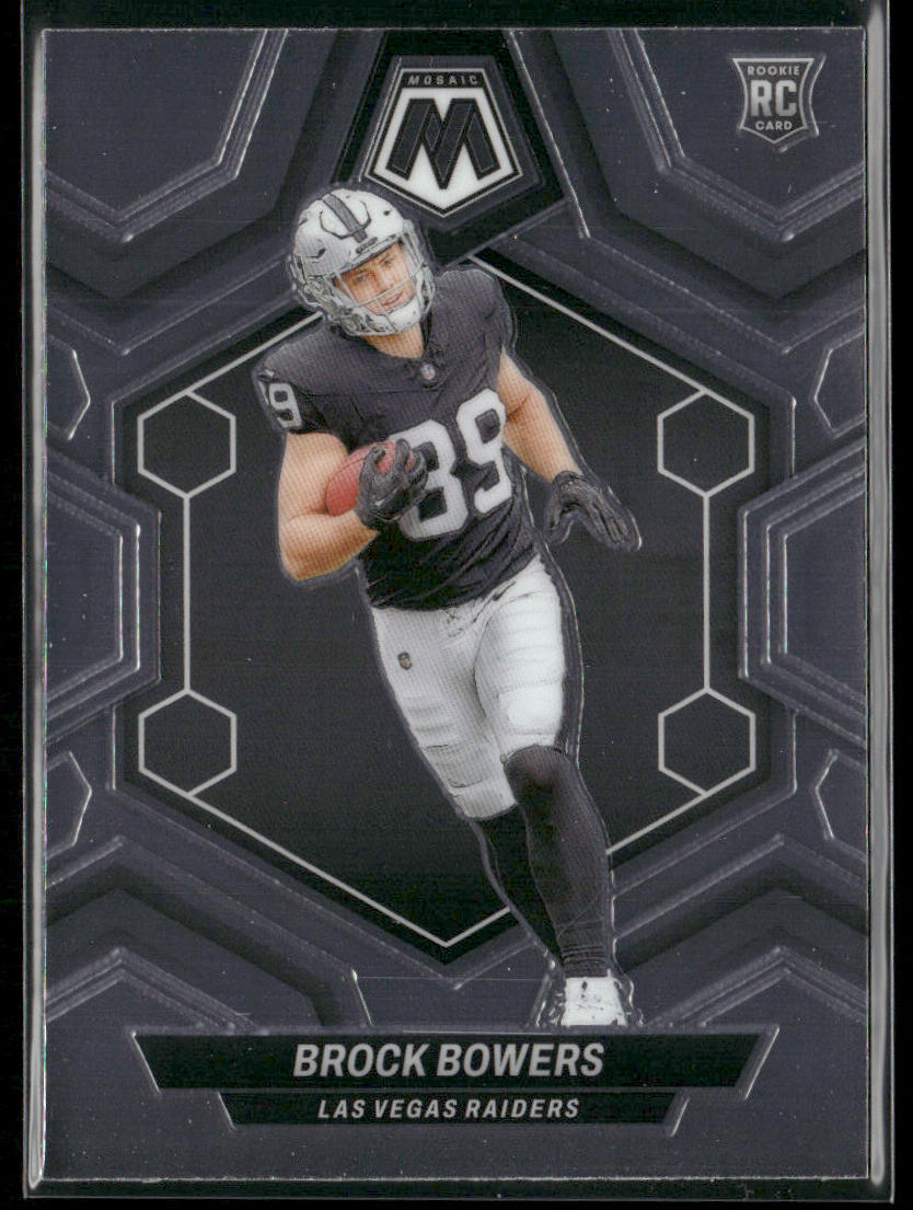 Brock Bowers 2024 Panini Mosaic #313 RC Las Vegas Raiders