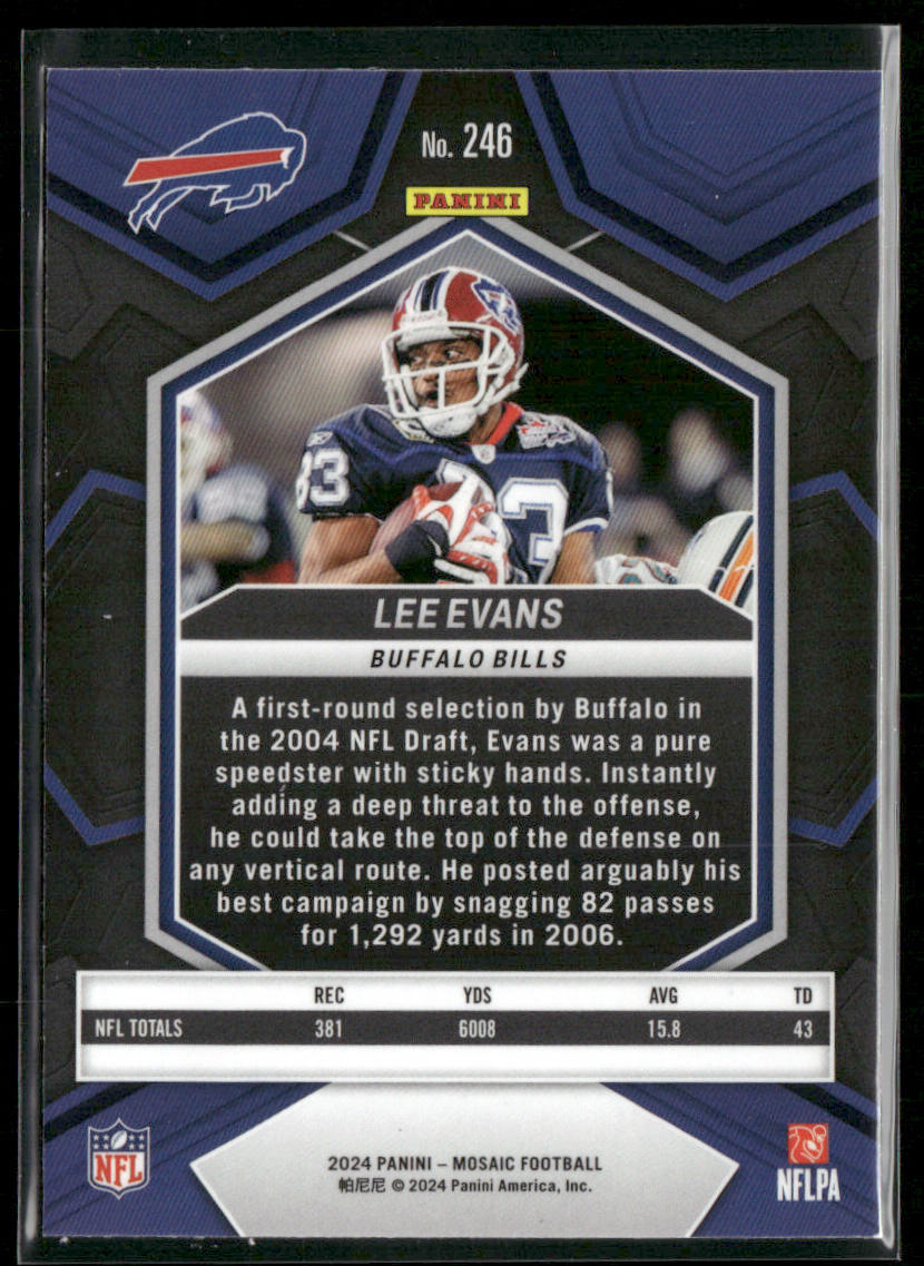 Lee Evans 2024 Panini Mosaic #246 Buffalo Bills