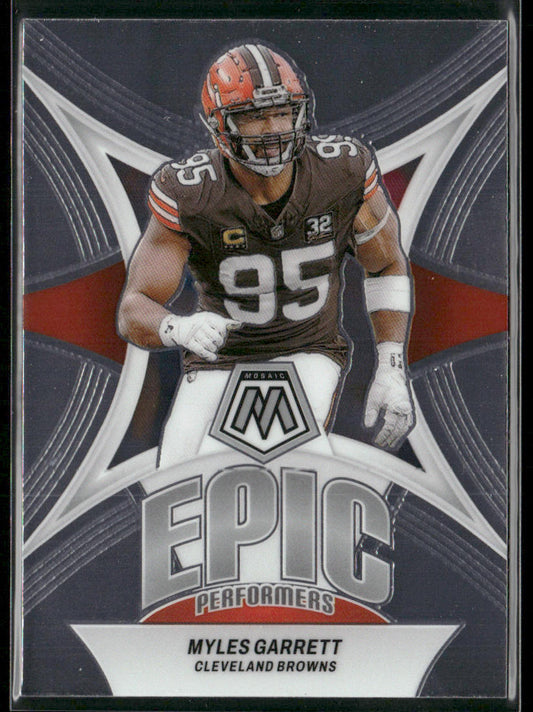 Myles Garrett 2024 Panini Mosaic Epic Performers #EP-MG Cleveland Browns