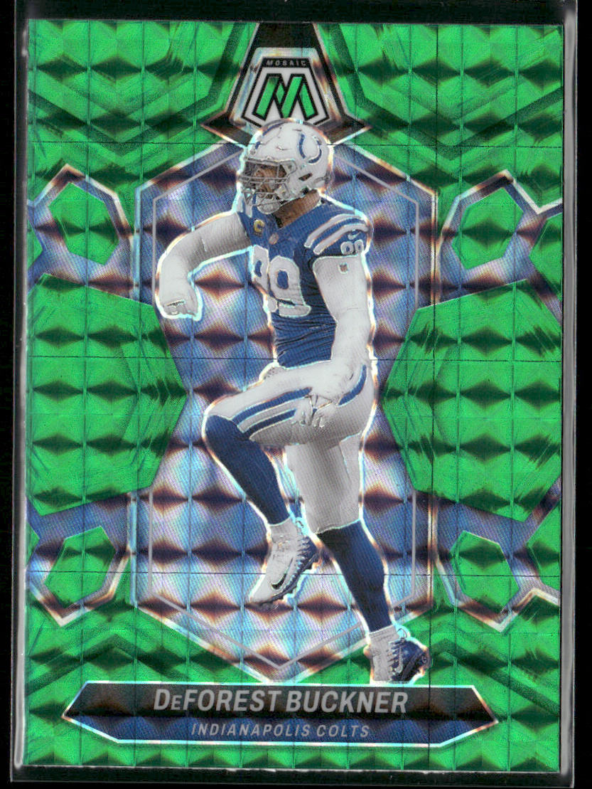 DeForest Buckner 2024 Panini Mosaic Mosaic Green #97 Indianapolis Colts