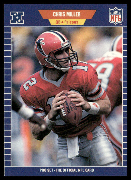 Chris Miller 1989 Pro Set #12 RC Atlanta Falcons