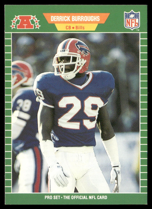 Derrick Burroughs 1989 Pro Set #18 RC Buffalo Bills