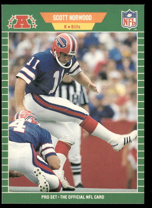 Scott Norwood 1989 Pro Set #25 RC Buffalo Bills