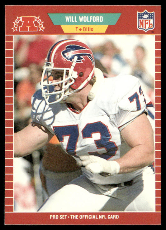 Will Wolford 1989 Pro Set #33 RC Buffalo Bills
