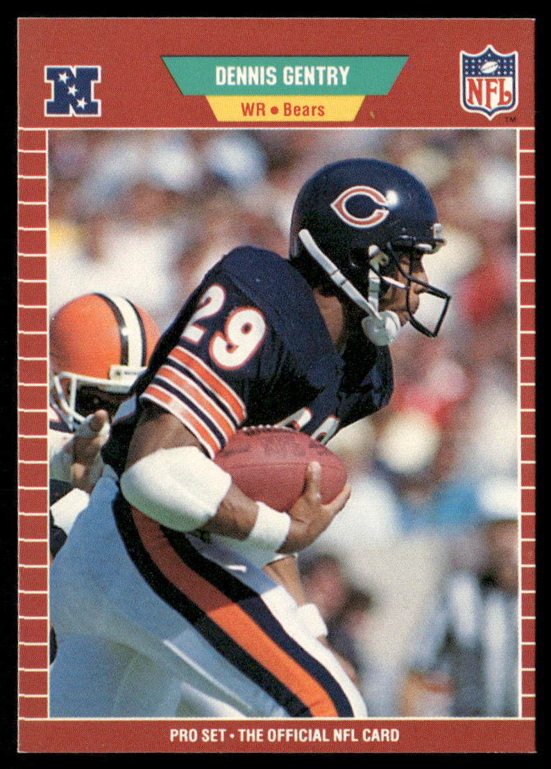 Dennis Gentry 1989 Pro Set #40 Chicago Bears