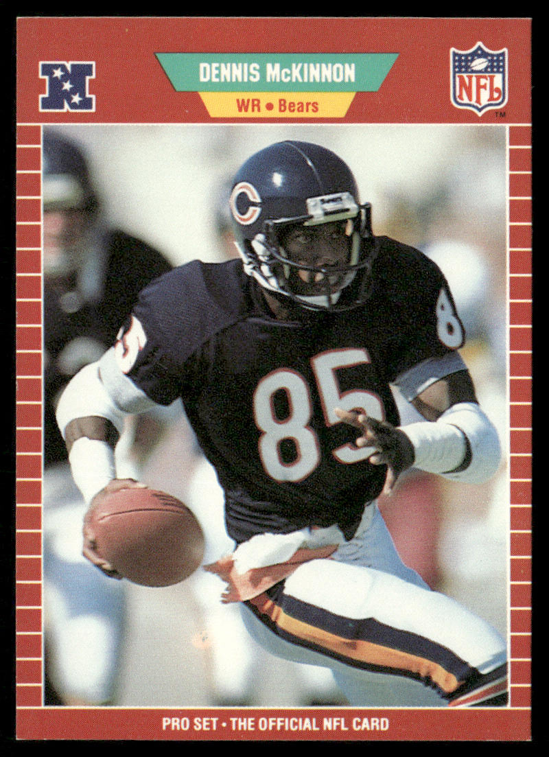 Dennis McKinnon 1989 Pro Set #43 Chicago Bears