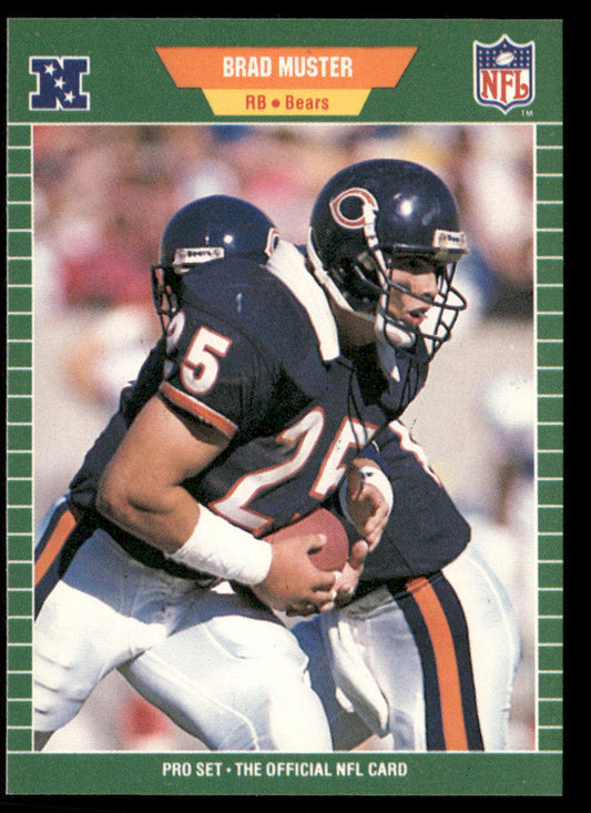 Brad Muster 1989 Pro Set #46 RC Chicago Bears