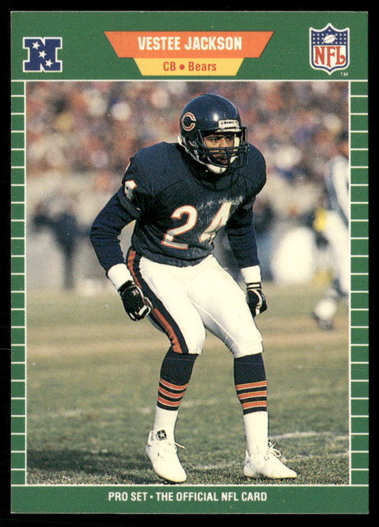 Vestee Jackson 1989 Pro Set #49 RC Chicago Bears