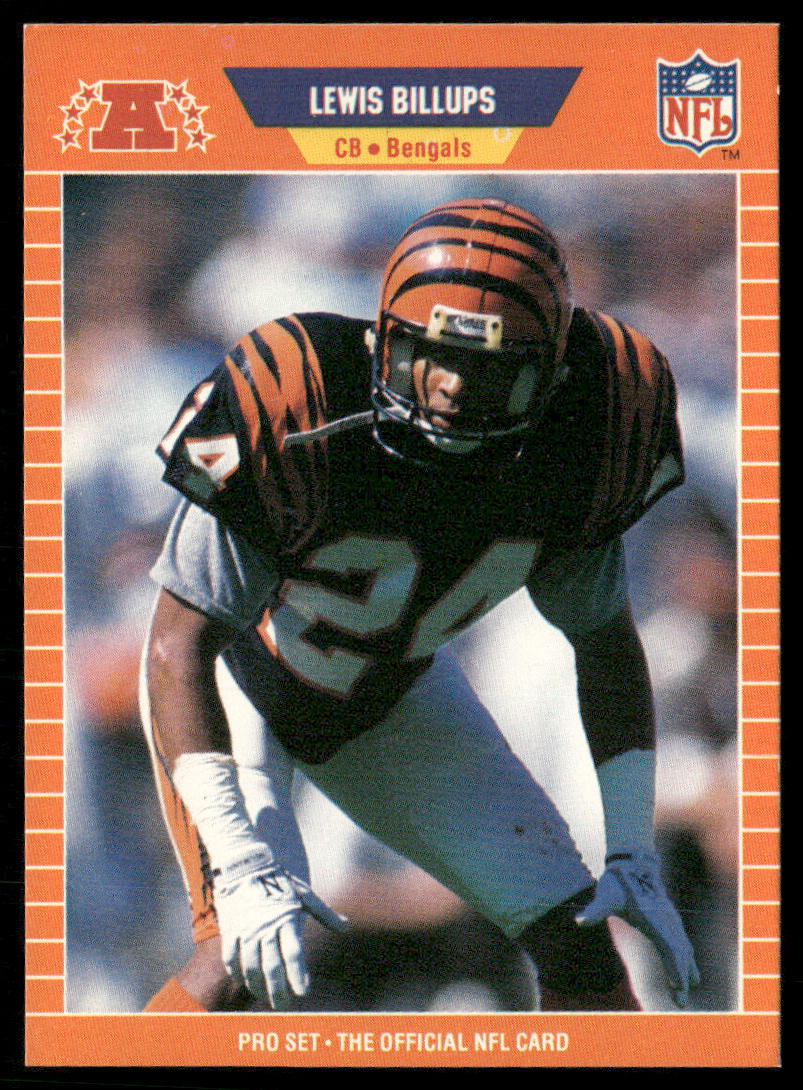 Lewis Billups 1989 Pro Set #54 RC Cincinnati Bengals