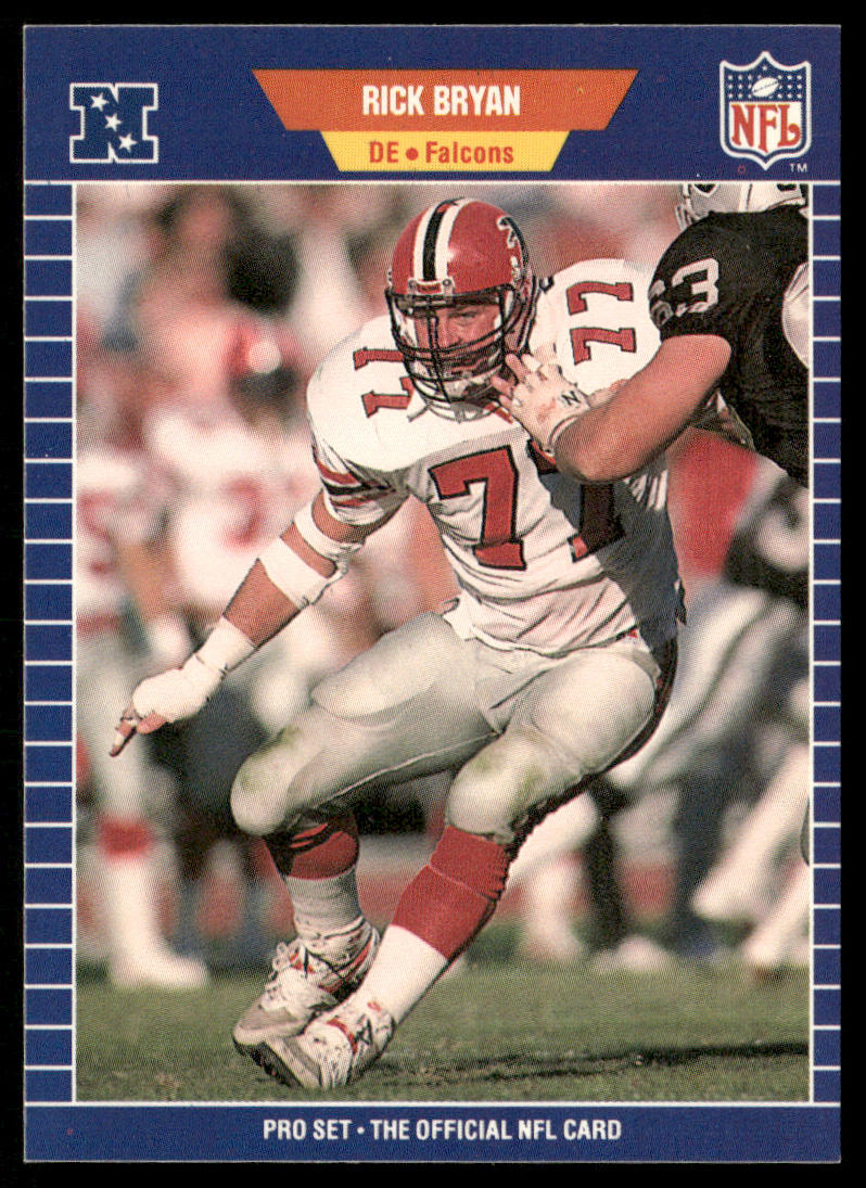 Rick Bryan 1989 Pro Set #3 Atlanta Falcons
