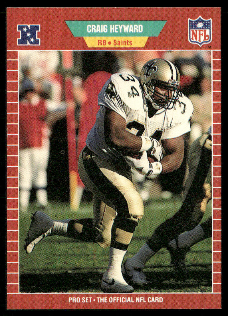 Craig Heyward 1989 Pro Set #267 RC New Orleans Saints