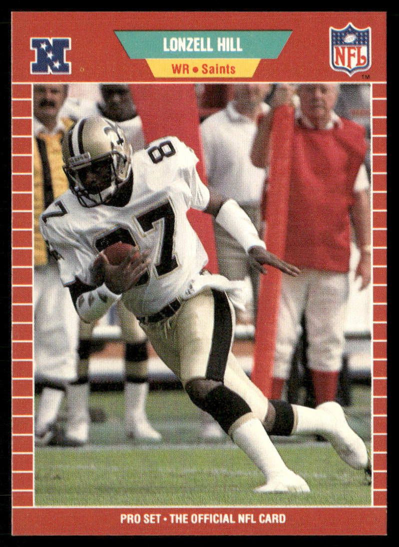 Lonzell Hill 1989 Pro Set #268 RC New Orleans Saints