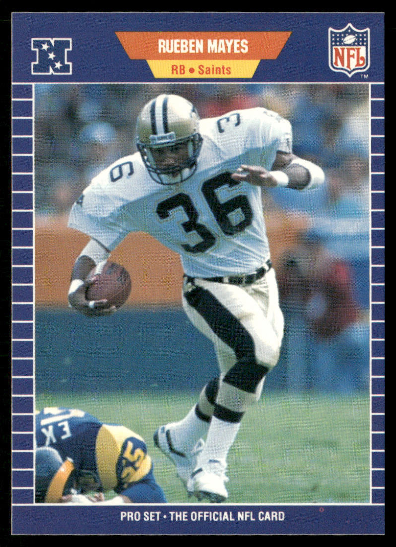 Rueben Mayes 1989 Pro Set #273 New Orleans Saints