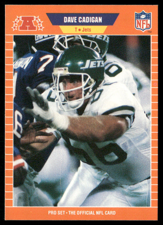 Dave Cadigan 1989 Pro Set #294 RC New York Jets