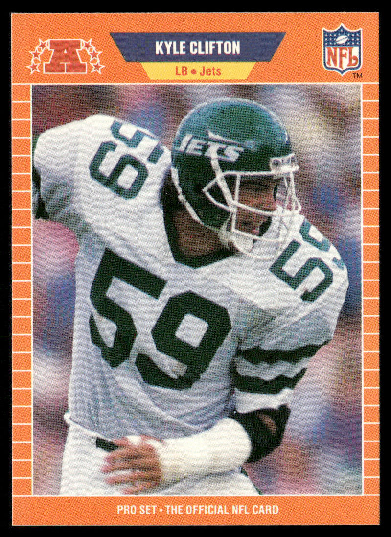 Kyle Clifton 1989 Pro Set #295 RC New York Jets