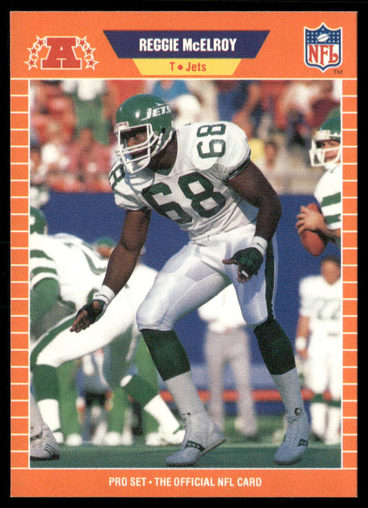 Reggie McElroy 1989 Pro Set #302 RC New York Jets