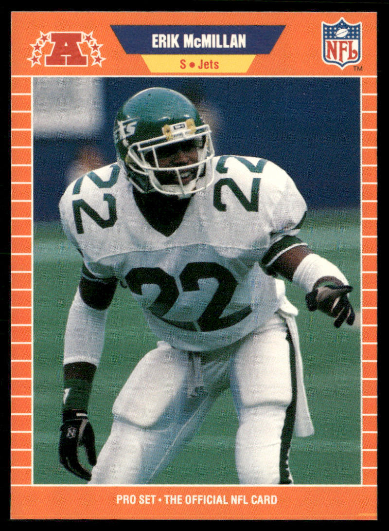 Erik McMillan 1989 Pro Set #303 RC New York Jets