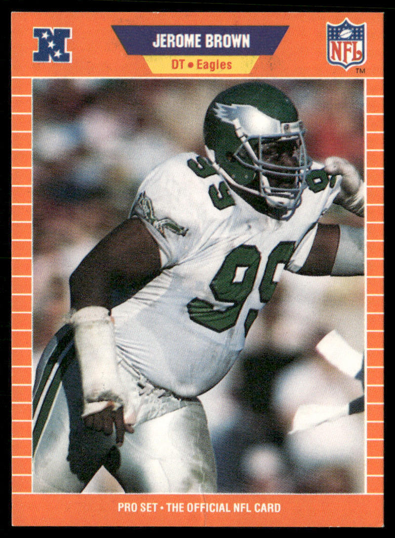 Jerome Brown 1989 Pro Set #312 Philadelphia Eagles