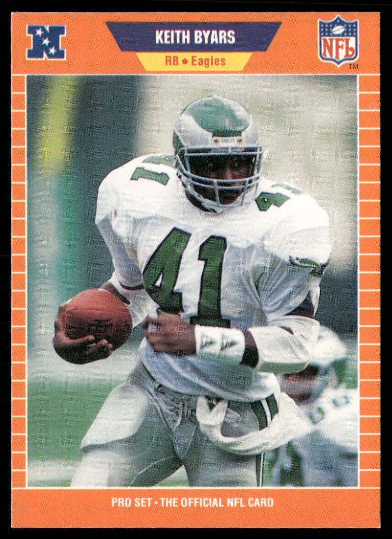 Keith Byars 1989 Pro Set #313 Philadelphia Eagles