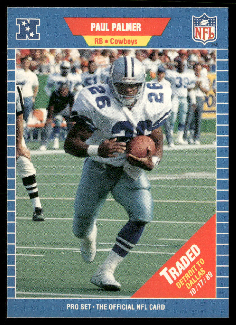Paul Palmer 1989 Pro Set #556 Dallas Cowboys