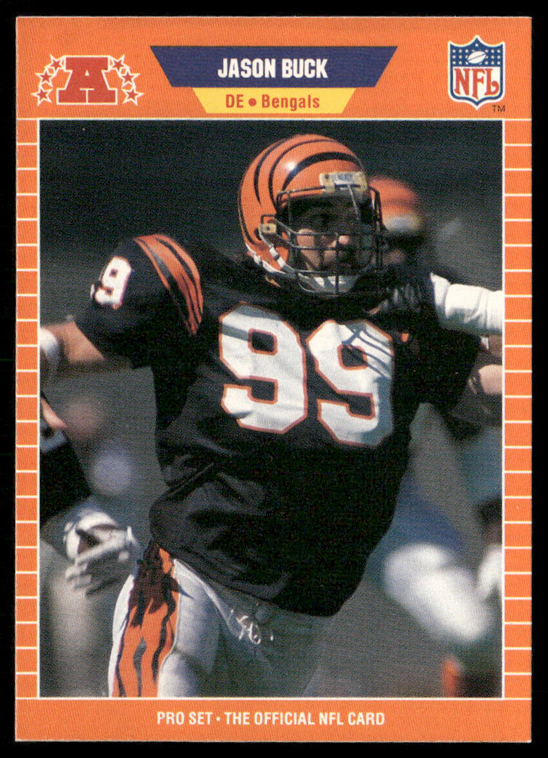 Jason Buck 1989 Pro Set #57 RC Cincinnati Bengals