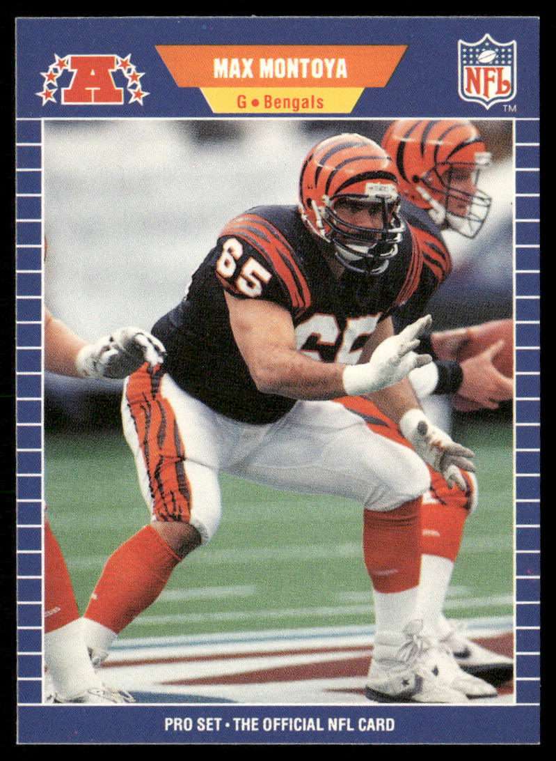 Max Montoya 1989 Pro Set #65 Cincinnati Bengals