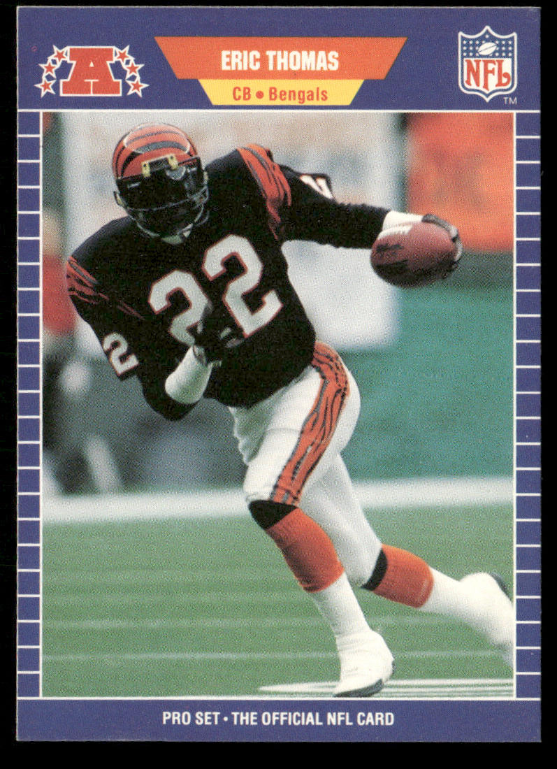 Eric Thomas 1989 Pro Set #68 RC Cincinnati Bengals