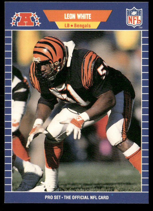 Leon White 1989 Pro Set #69 RC Cincinnati Bengals