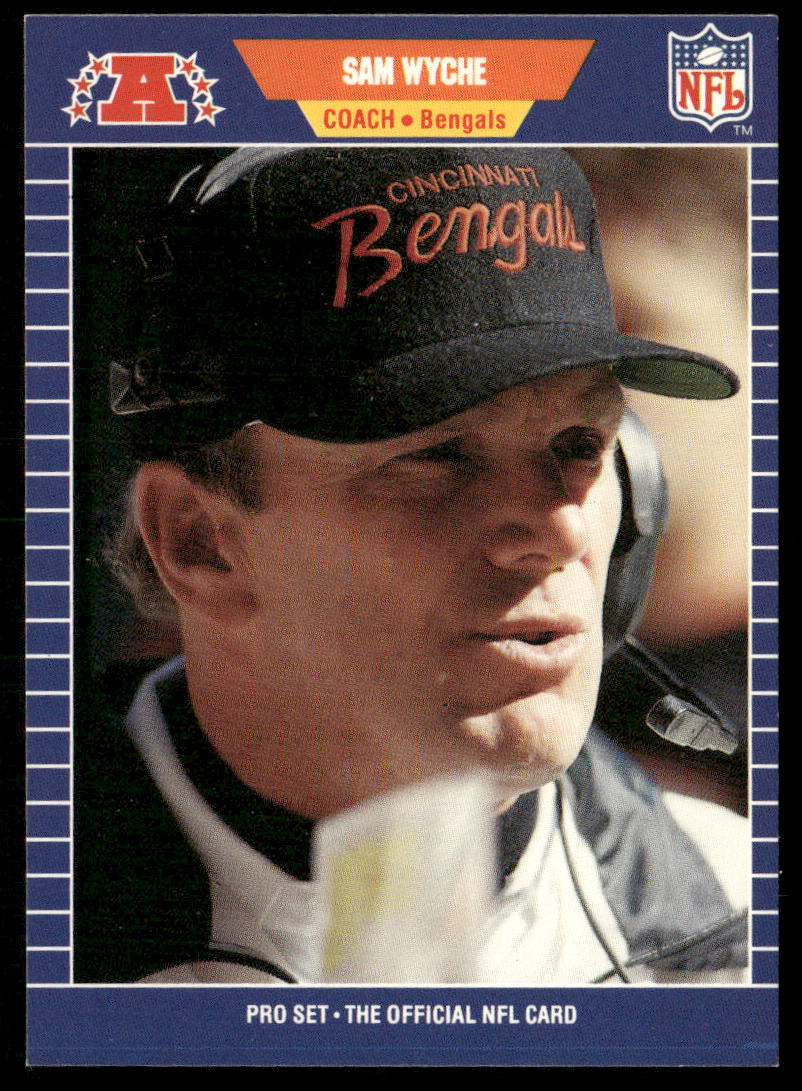 Sam Wyche 1989 Pro Set #72 Cincinnati Bengals