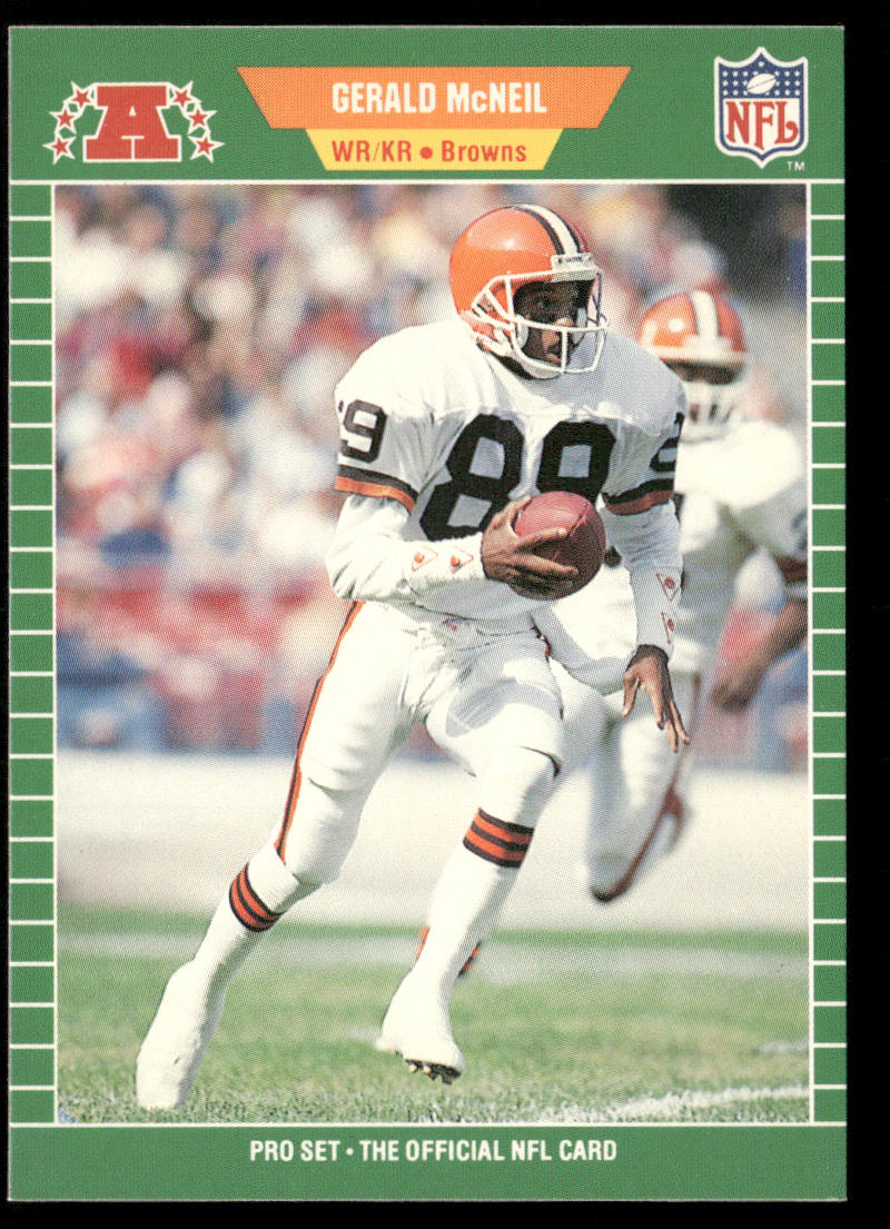 Gerald McNeil 1989 Pro Set #81 Cleveland Browns