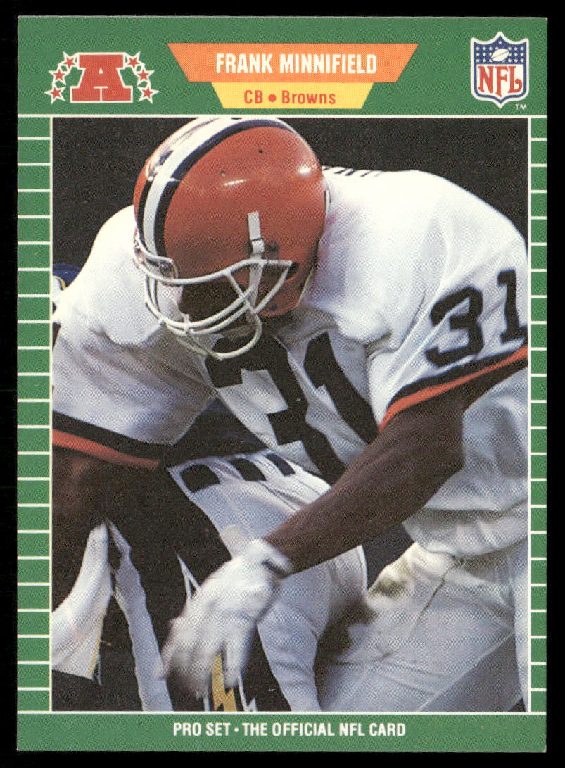 Frank Minnifield 1989 Pro Set #82 Cleveland Browns