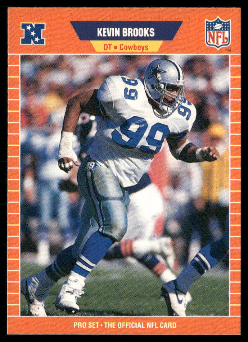 Kevin Brooks 1989 Pro Set #88 RC Dallas Cowboys