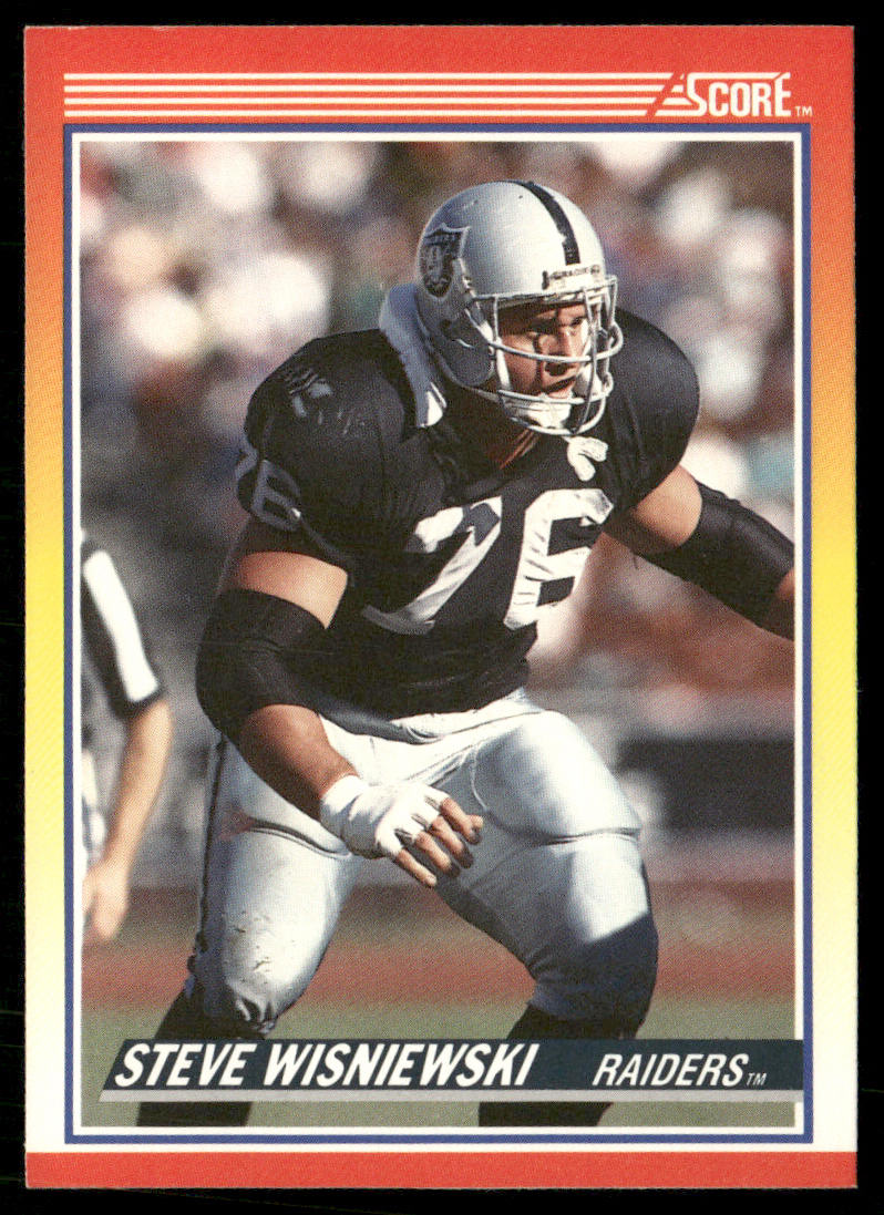 Steve Wisniewski 1990 Score #263 Los Angeles Raiders