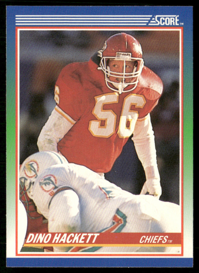 Dino Hackett 1990 Score #42 Kansas City Chiefs